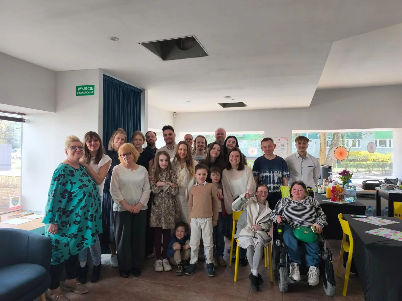 The River community with children and people in wheelchairs